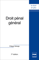 Droit pénal général De Philippe Salvage - PUG (Presses Universitaires de Grenoble)