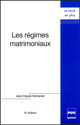 Les Régimes matrimoniaux De Jean-Claude Montanier - PUG (Presses Universitaires de Grenoble)