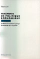 Fragments de politique économique De Pierre Uri - PUG (Presses Universitaires de Grenoble)