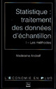 Statistique : traitement des données d'échantillon – Tome 1 De Madeleine Andreff - PUG (Presses Universitaires de Grenoble)