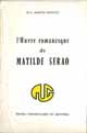 L'œuvre romanesque de Matilde Serao De Martin gistucci - PUG (Presses Universitaires de Grenoble)