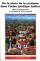 De la place de la coutume dans l'ordre juridique haïtien  - PUG (Presses Universitaires de Grenoble)