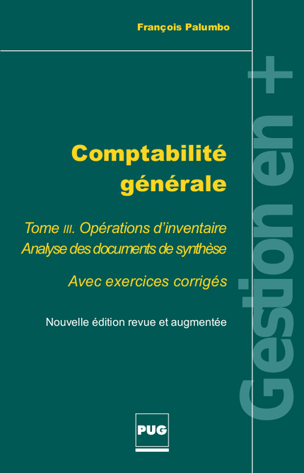 Comptabilité générale - Tome 3 - François Palumbo - PUG