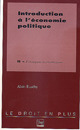 Introduction à l'économie politique Tome II - Alain Euzeby - PUG